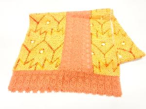 レース絞り花模様ショール